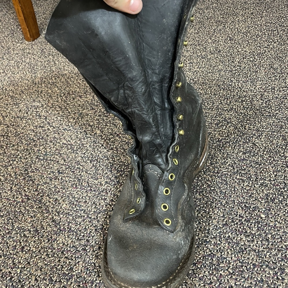 Wesco Stock Timber Boots 1912SI Mens 12E Caulks 12" Lace-to-toe *read desc* - Picture 13 of 16